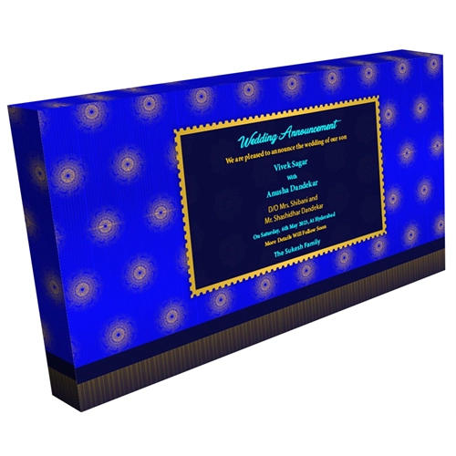 Wedding Announcement Gift Box Luxury Gold 3 x 100G Dry Fruit